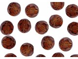 5000 Swarovski Faceted Round Beads - Smoked Topaz
