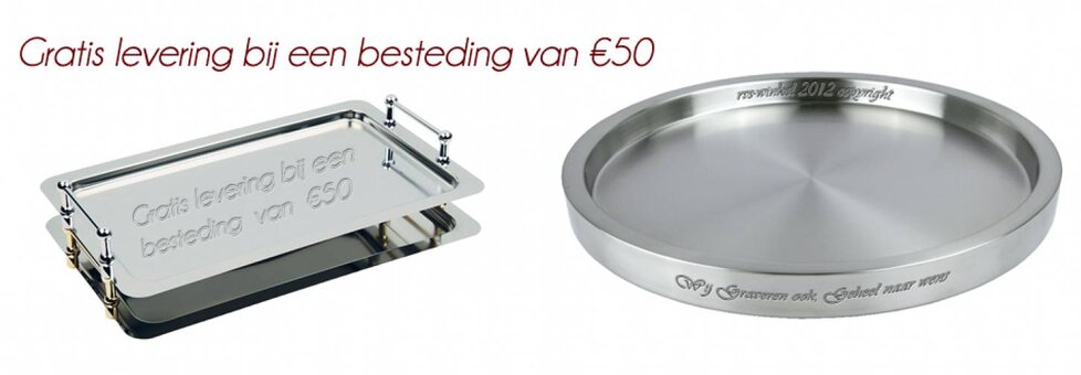 Graveren vanaf 50 stuks.