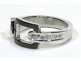 Lunedi Ring RVS 2-tone belt-buckle BAGNOLO