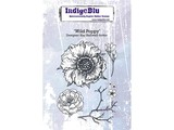 IndigoBlu Wild Poppy A6 Rubber Stamp (IND0373)