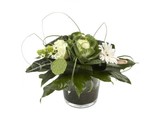 Arrangement in glazen pot