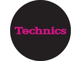 Technics Logo Pink on Black Slipmats