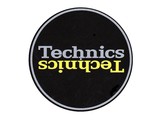 Technics Mirror Yellow on Black Slipmats