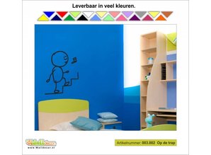 Walldecor Cartoon afbeelding 02 Op de trap.
