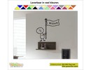 Walldecor Cartoon afbeelding 08. De vlag met naam