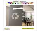 Walldecor Het internationaal symbool van recycling als decoratie sticker