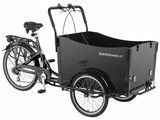 Bakfietsweb driewieler bakfiets 6speed matzwart