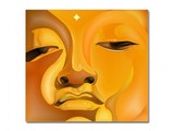 Schilderij Boeddha Art Yellow - Medium