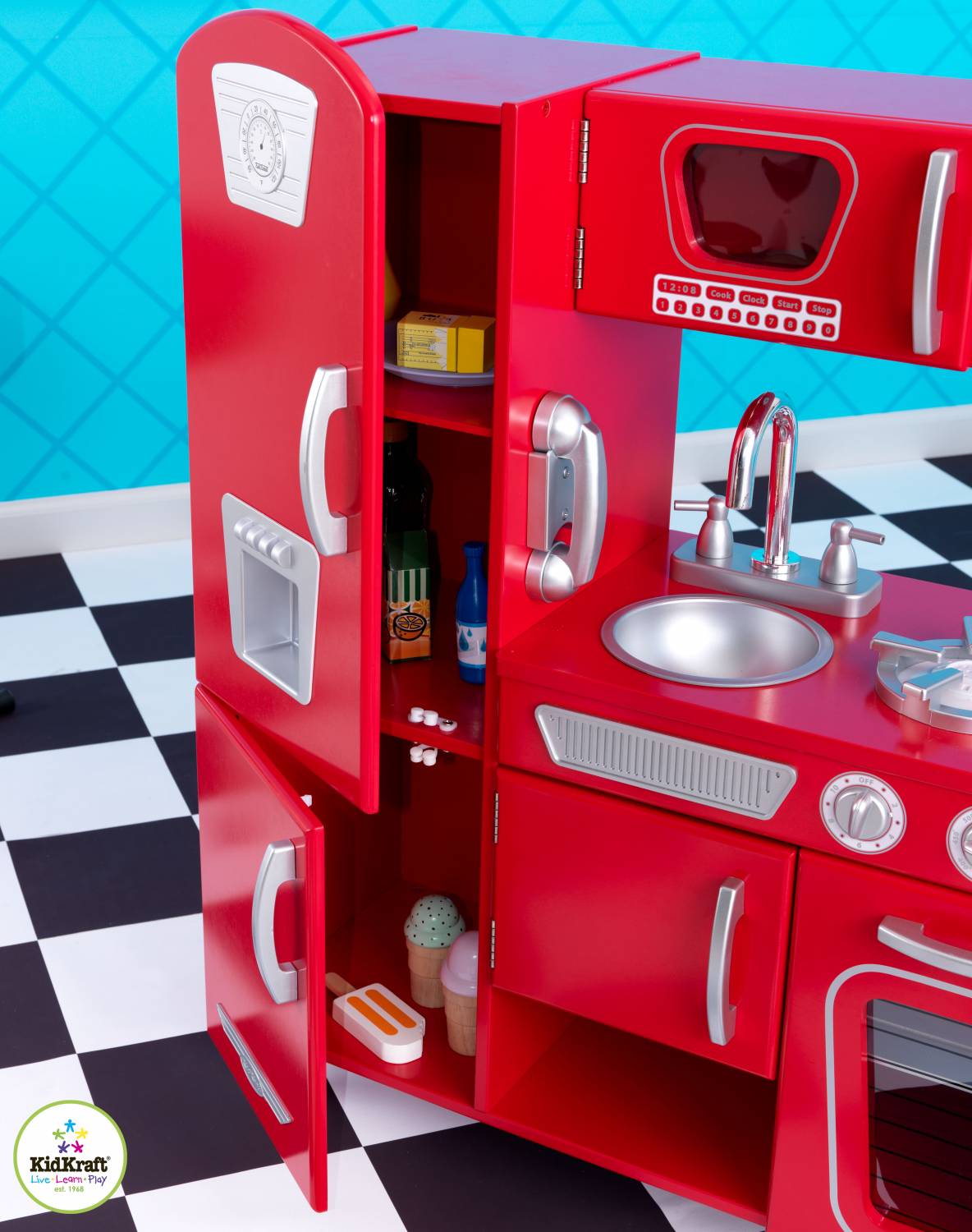Kidkraft red retro keuken babee.nl Rood in de keuken