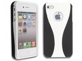 iPhone 4(S) 3-in-1 Hard Case - Zwart/Wit