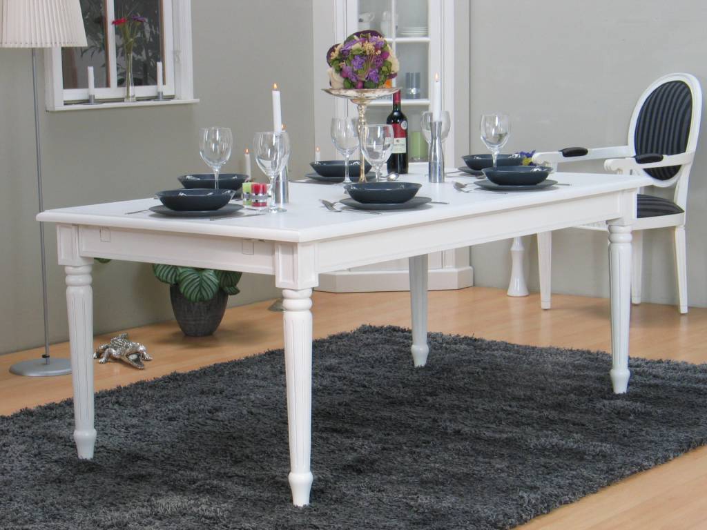 Barok landelijke tafel wit mozart eetkamertafel meubeltrefpunt ... Slaapkamer luxe inrichting
