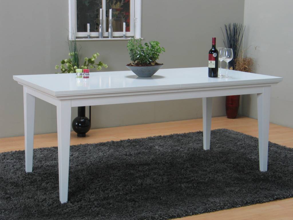 Witte eetkamer tafel ~ consenza for .