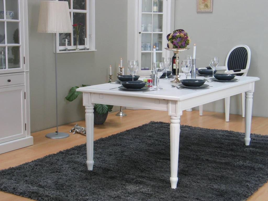 Witte eetkamer tafel ~ consenza for .