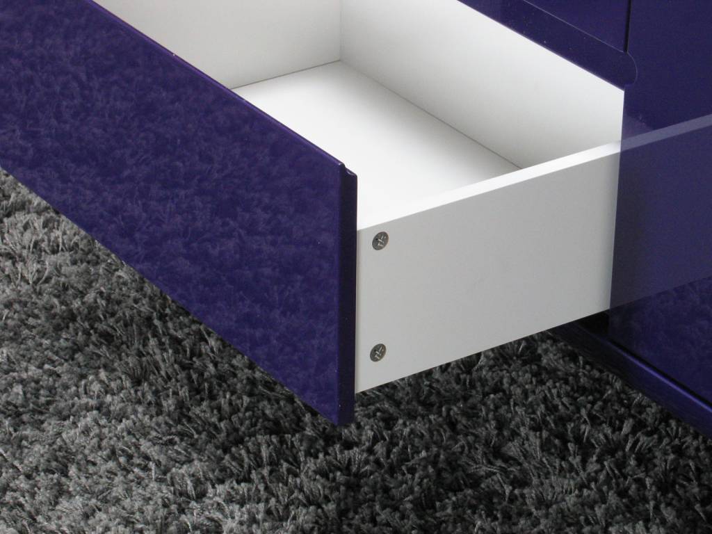 Design dressoir hoogglans paars 145x69x45 cm spacy ...