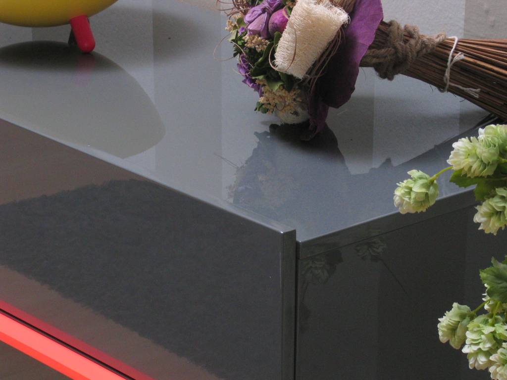 Dressoir grijs hoogglans juice 140 cm breed modern design ...