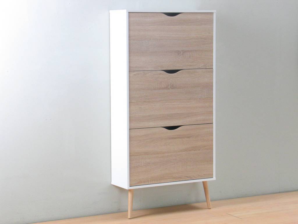 Napoli eik / witte meubelen moderne stijl woonkamer en ...