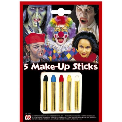 Halloweenaccessoires 5 make-up stiften
