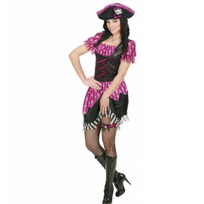 Kousenband met doodskop voor Halloween