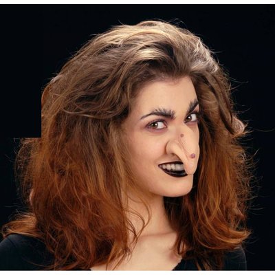 Heksenneus met lijm voor voor Halloween