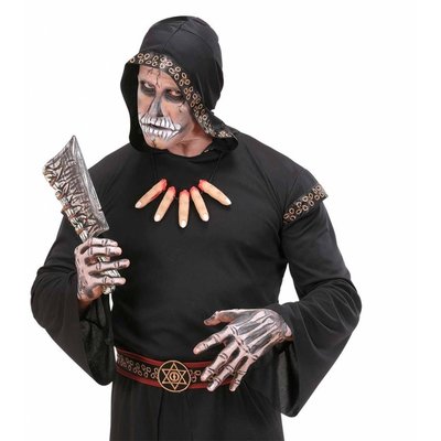 Halsketting met afgesneden vingers voor Halloween