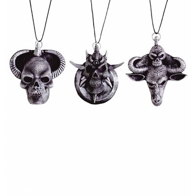 Horror medaillons uit latex voor Halloween