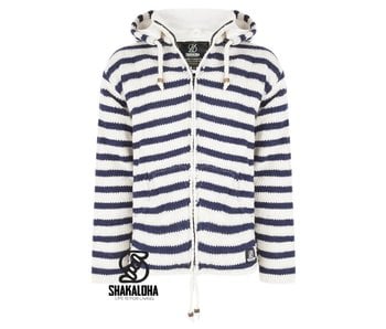 Shakaloha Split Ziphood White Navy