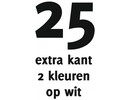 25x opdruk extra kant 2kl op wit shirt