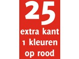 25x opdruk extra kant 1kl op rood shirt
