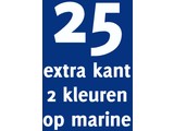 25x opdruk extra kant 2 kl op marine shirt