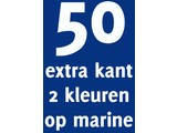 50x opdruk extra kant 2 kl op marine shirt
