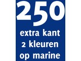 250x opdruk extra kant 2 kl op marine shirt