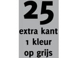 25x opdruk extra kant 1 kl op grijs shirt