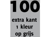 100x opdruk extra kant 1 kl op grijs shirt
