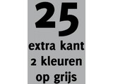 25x opdruk extra kant 2 kl op grijs shirt