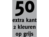 50x opdruk extra kant 2 kl op grijs shirt