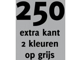 250x opdruk extra kant 2 kl op grijs shirt
