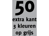 50x opdruk extra kant 3 kl op grijs shirt
