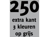 250x opdruk extra kant 3 kl op grijs shirt