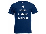 Fruit of the Loom Donker blauw 25 stuks 1 kleur bedrukt
