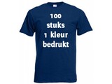 Fruit of the Loom Donker blauw 100 stuks 1 kleur bedrukt