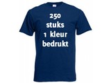 Fruit of the Loom Donker blauw 250 stuks 1 kleur bedrukt