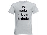 Fruit of the Loom Grijs 25 stuks 1 kleur bedrukt