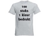 Fruit of the Loom Grijs 100 stuks 1 kleur bedrukt