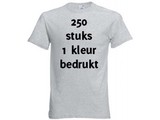 Fruit of the Loom Grijs 250 stuks 1 kleur bedrukt