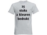 Fruit of the Loom Grijs 25 stuks 2 kleuren bedrukt