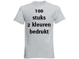 Fruit of the Loom Grijs 100 stuks 2 kleuren bedrukt