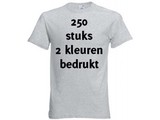 Fruit of the Loom Grijs 250 stuks 2 kleuren bedrukt