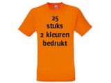 Fruit of the Loom Oranje 25 stuks 2 kleuren bedrukt