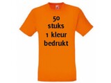 Fruit of the Loom Oranje 50 stuks 1 kleur bedrukt