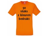 Fruit of the Loom Oranje 50 stuks 2 kleuren bedrukt